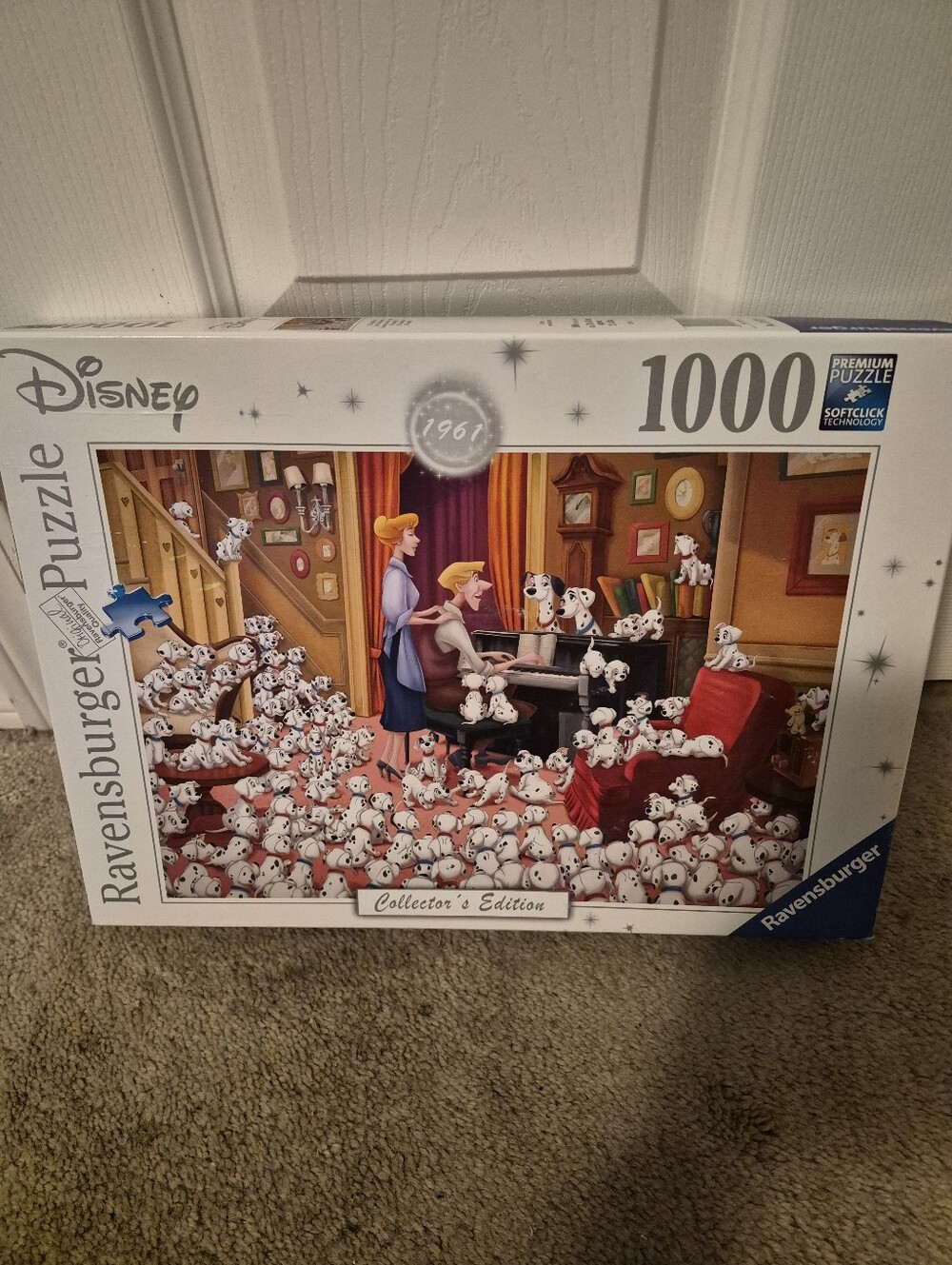 Disney 101 Dalmatians Puzzle with White, Red, Blue Accents